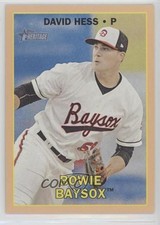 2016 Topps Heritage Minor League Edition Peach Border 13/25 David Hess #37 0cz