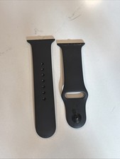 Authentic Apple Watch Band Silicone 42mm Black Size S/M