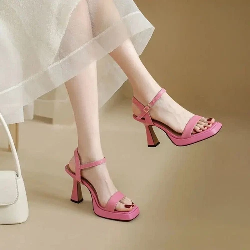 Women Platform High Heels Summer Fashion Sandals Thick Heel Pumps Party Shoes