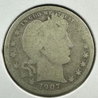 1907 25C Barber Quarter (89907)