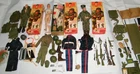 Large Lot of  1964 G.I. Joe Action Figures w. Boxes & Accessories - 7500 Series