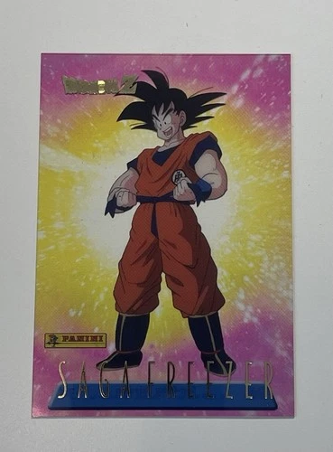 Son-Goku Saiy-jin # 34 Clear Card 1989 Dragon Ball Z Panini N.Mint