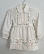 Designers Collection by Doree Selevan of Dorissa Girl White Embroidered Dress 6X
