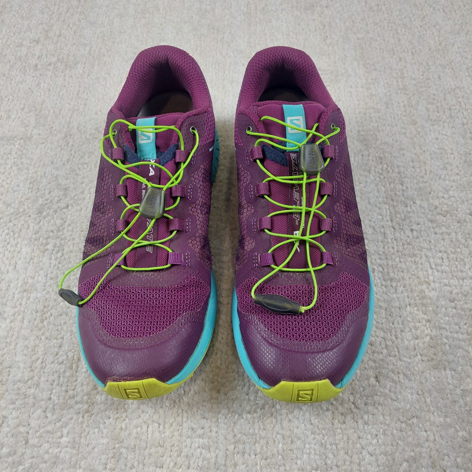 Scarpe da trekking Salomon XA Elevate da donna taglia 9 5 basse viola scarpe da trekking