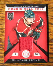 Charlie Coyle 2013-14 Totally Certified #RR-COY ROOKIE ROLL CALL card RC JACKETS