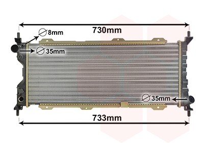 RADIATOR ENGINE COOLING 37002185 FOR OPEL CORSA/B/Hatchback/Van COMBO/Box 1.5L - Picture 2 of 6