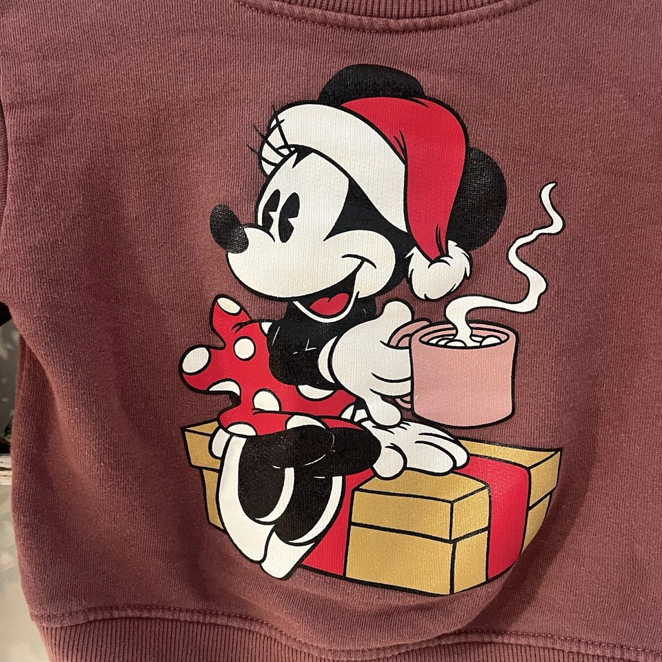 Pulôver moletom Zara Disney Minnie Mouse férias gola redonda tamanho 18-24 meses - Imagem 4 de 4