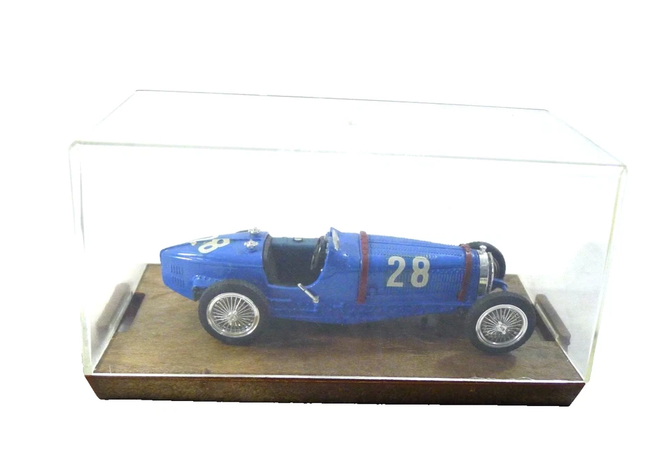 IDEA REGALO MODELLINO VINTAGE AUTO D'EPOCA BUGATTI  59 1933  HP 230 BRUMM 1/43 - Immagine 2 di 4