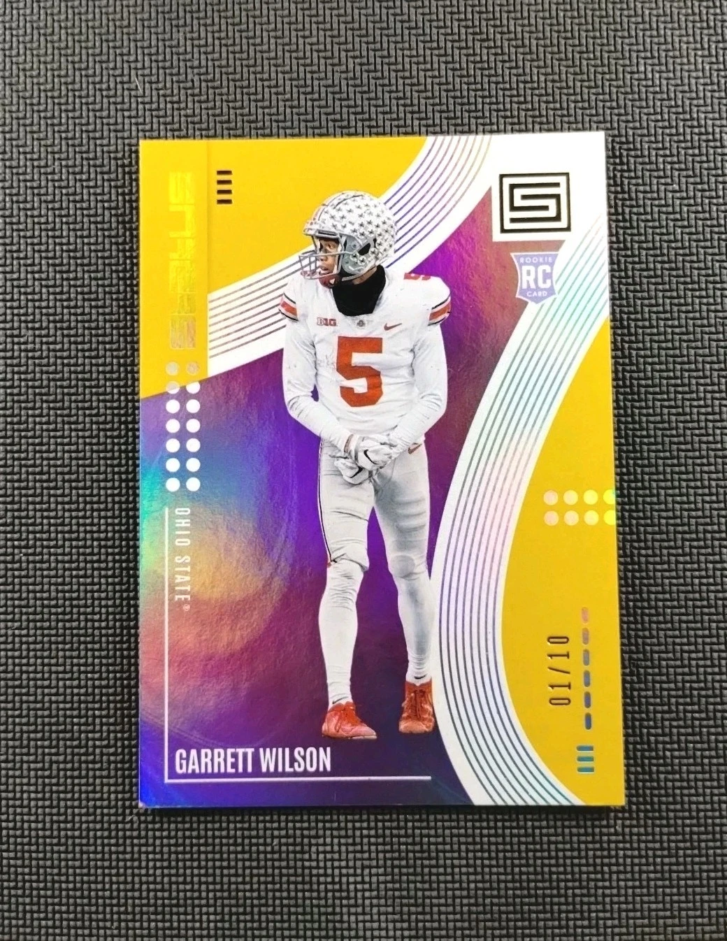 Garrett Wilson Panini Chronicles Draft Picks Status #7 Gold