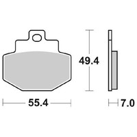 SBS BremsbeläGe 166 MS FüR Piaggio Vespa GTS IE 300 2014-2016 (M45200)