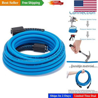 #ad #ad 25 FT High Pressure Washer Hose with Durable Brass Fittings Multi Purpose Use $47.99