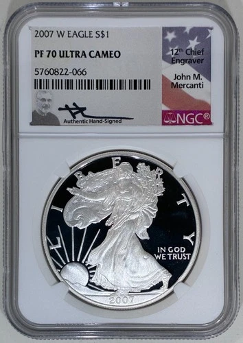 2007 American Silver Eagle NGC PF-70 ULTRA CAMEO