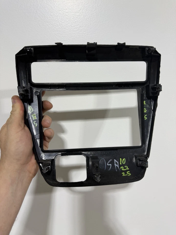 1997-2001 Honda Prelude Center Dash Radio Heater Trim Bezel BLACK Foto 3 de 4