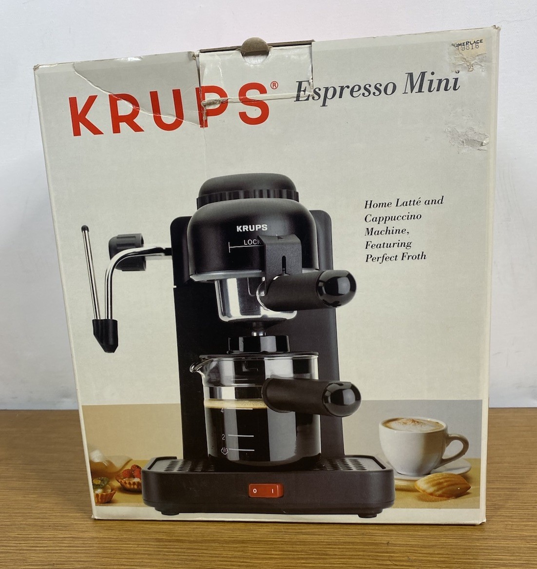 Krups Espresso Mini 4Cup Black Latte, Cappuccino Machine 120