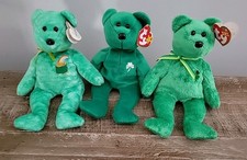 TY Beanie Baby ERIN, KILLARNEY, DUBLIN Irish Bears Lot Of 3