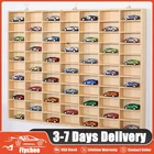 1/64 Wooden Display Storage Cabinet 60 Grids for Wheel Diecast Car Matchbox