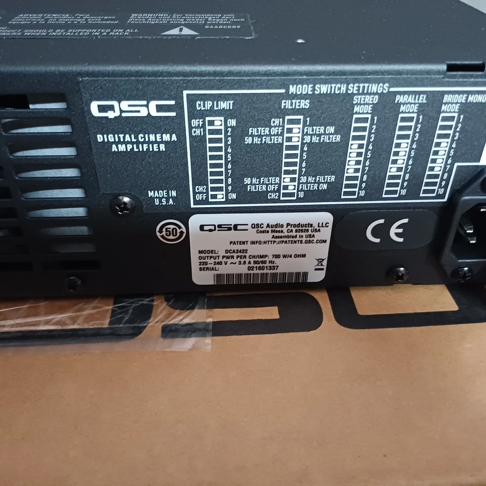 QSC DCA-2422 Amplificateur - Photo 3/4