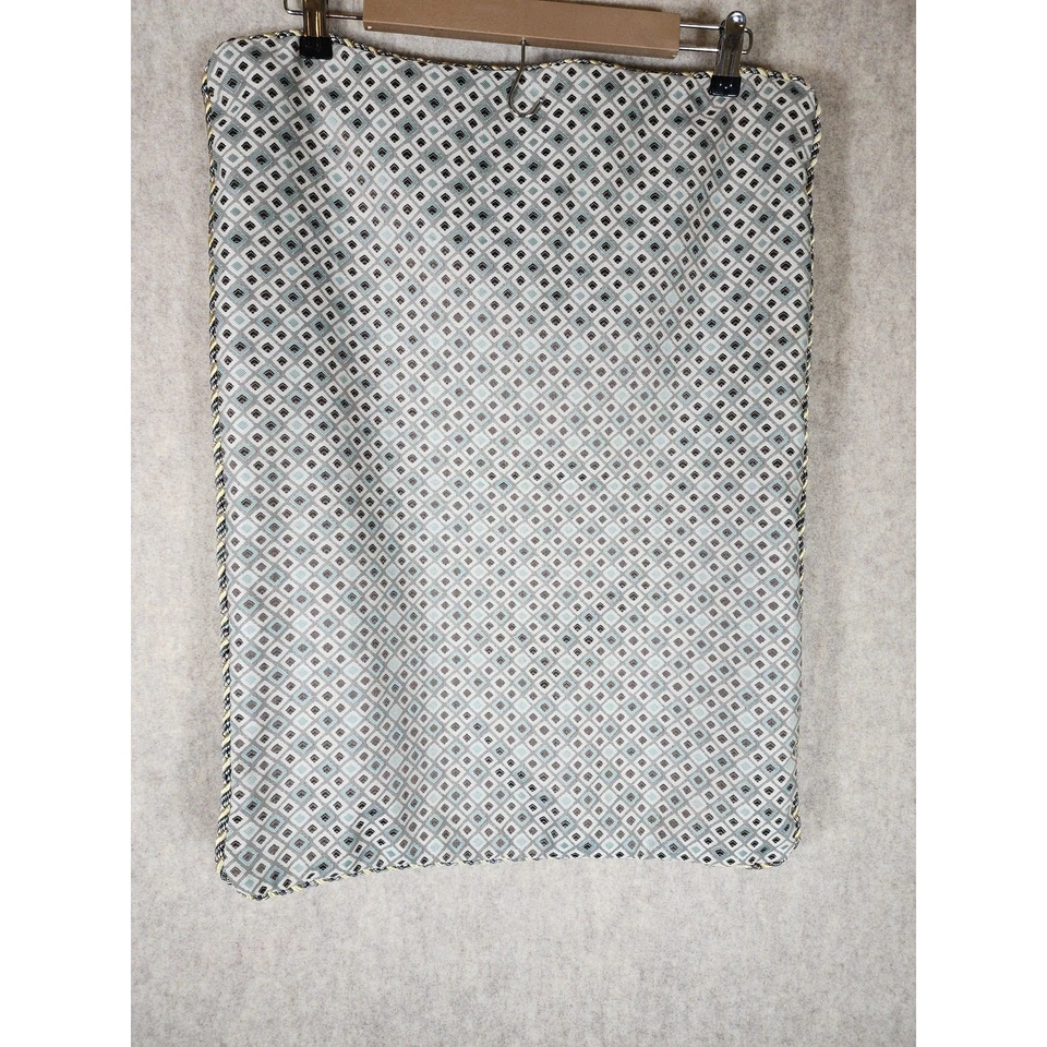 FUNDAS DE ALMOHADA WATERFORD LINENS azul tostado borde grueso con cordón ESTÁNDAR - Juego de 2 Foto 2 de 4