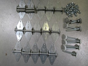 Garage Door Hardware Kit Rollers, Hinges, Brackets