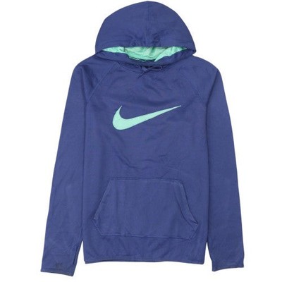 Nike Damen Pullover Hoodie blau Dri-Fit Größe S Polyester