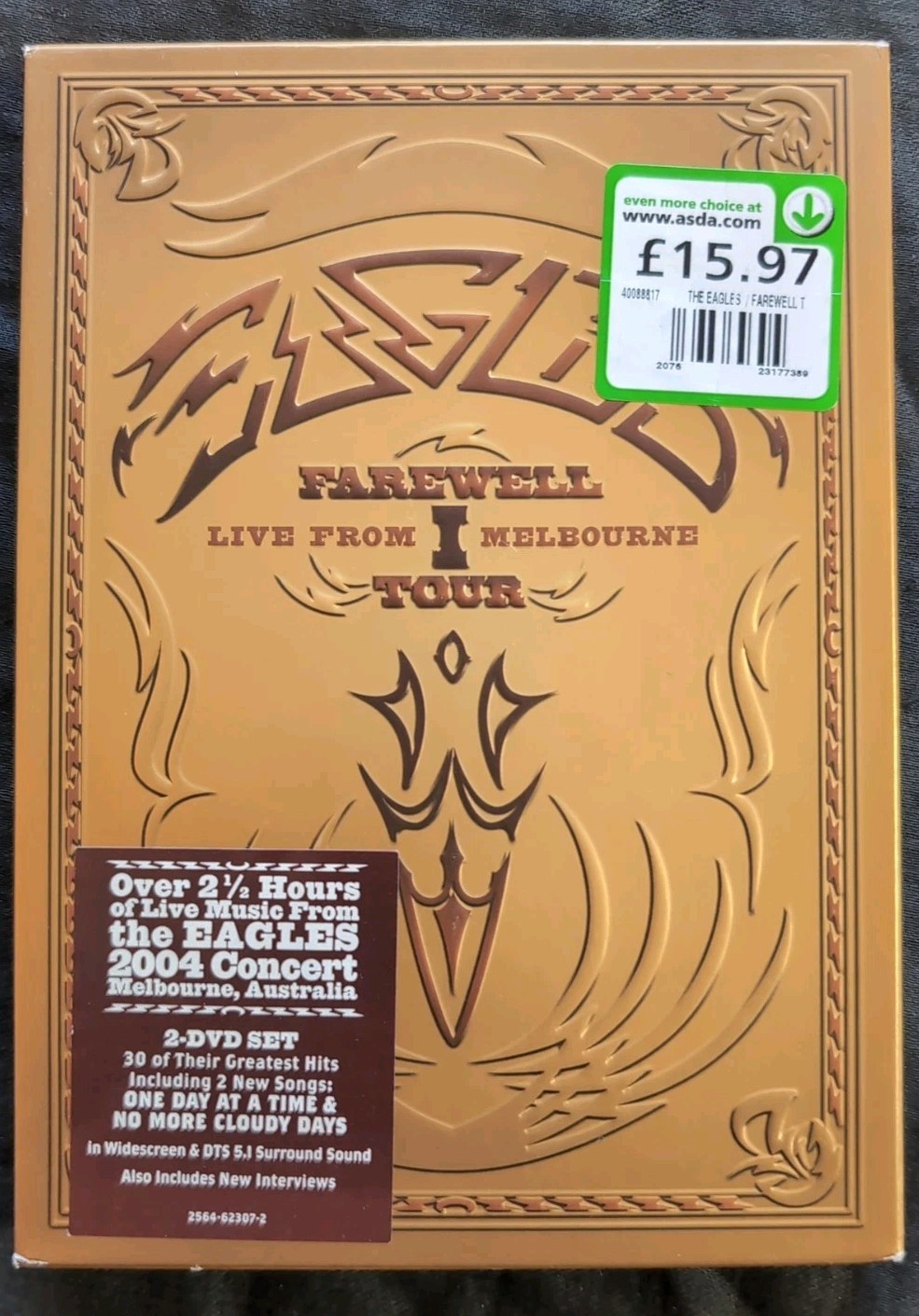 The Eagles Farewell Tour Part One DVD, 2005 Live From Melbourne 2- DVD Set R540