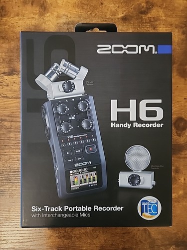 Zoom H6 Handy Recorder 6-Track Portable Audio Recorder with Interchangeable Mics