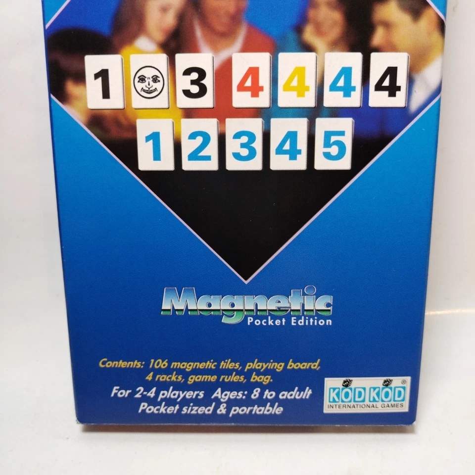 Rummikub Magnetic Pocket Edition Board Game Hertzano Kod Kod 1995 Complete VGC - Image 3 of 4