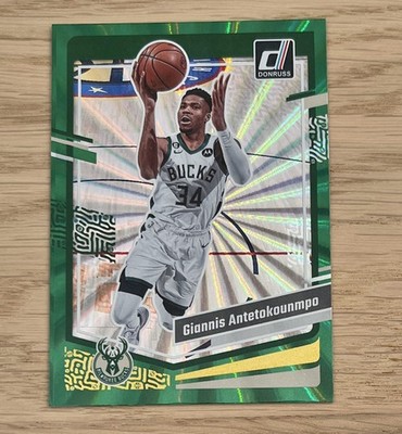 2023-24 Panini Donruss - Giannis Antetokounmpo #188 Holo Green Laser