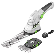 Cordless Grass Shears 2-in-1 Handheld Hedge Trimmer,7.2V Electric Grass Trimm...