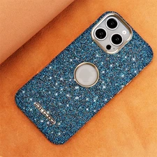 Magnetic Bling Back Case For iPhone 16 15 14 13 12 Pro Max TPU+PC Luxury glitter
