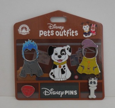 Disney Pin 2024 Patch Disney Pets Outfits Magnetic Set