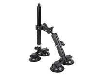 Car Mount for Insta360, 4 In1 Suction Cups Mount Kit with Invisible Selfie Stick