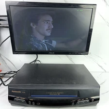 Panasonic PV-8450 Blue Line VCR VHS Player Omnivision - Tested/Works - READ *