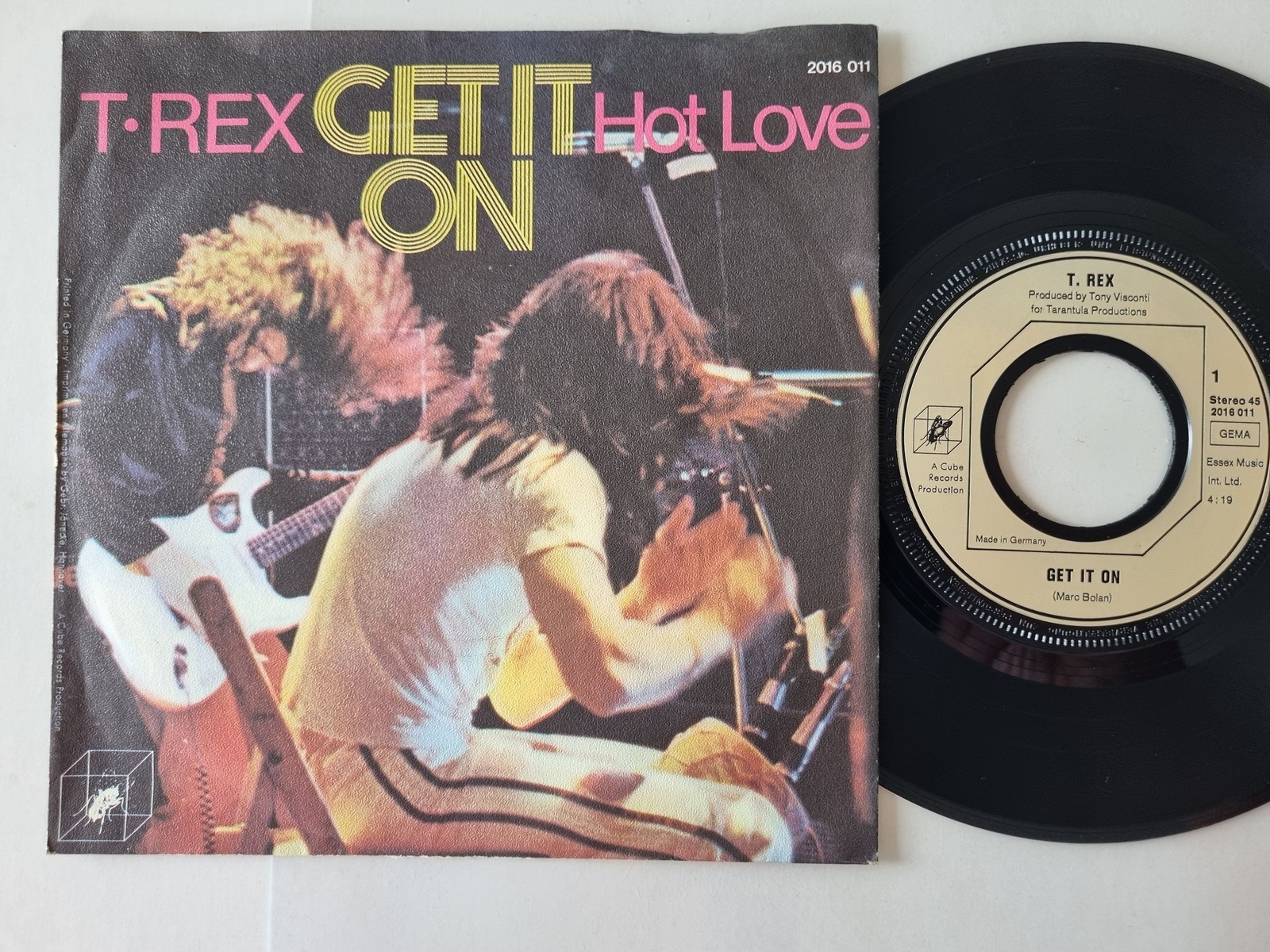 T. Rex - Get it on/ Hot love 7'' Vinyl Germany