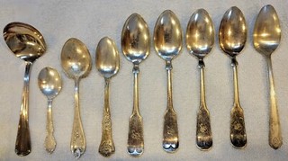 Vintage Assorted Rogers Bros WM. Rogers Silverplate Spoons (Lot Of 9).