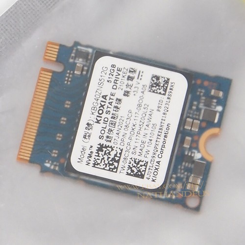 KIOXIA Toshiba SSD KBG40ZNS512G 512GB PCIe3.0x4 NVMe M.2 2230 Solid State Drive - Afbeelding 4 van 5