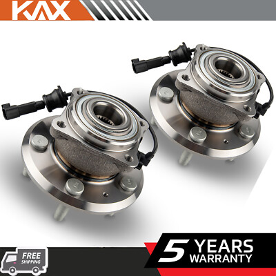 Pair Rear Wheel Bearing & Hubs For 2010-2017 Chevy Equinox GMC Terrain 2.4L 3.6L