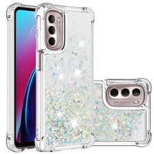 For Motorola Moto G Stylus/Power/Play 2025 Quicksand Bling Glitter TPU Back Case