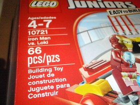 Lego Juniors Super Heroes 10721 Iron Man vs. Loki - Minifigures & Super Car 