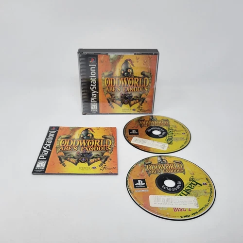 Oddworld: Abe's Exoddus Playstation PS1 CIB Complete  w/ Manual