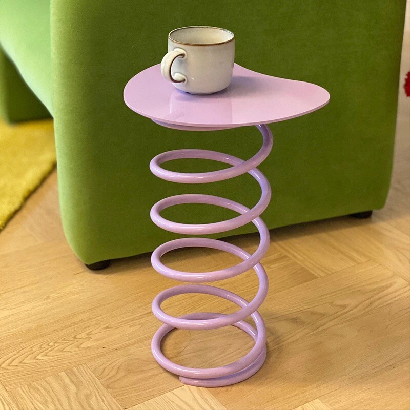 Macaron color spring coffee table cream wind dressing shoe changing stool simple - Image 3 of 4