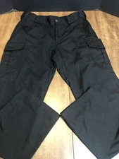 Tact Squad Black Tactical Cargo Pants 36x34 Ripstop Cotton Blend