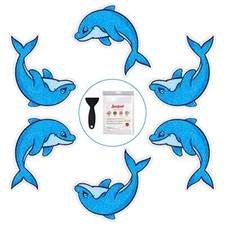 20 Pcs Non-Slip Bathtub Stickers Dolphins Decal Threads for Shower Bath Tub