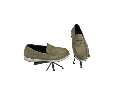 Cole Haan Loafers Moccasins Sz 11.5 Men Tan Suede Leather Md India YGI J1S-15