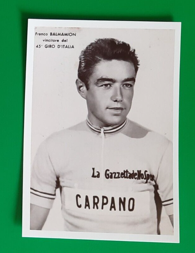 CYCLISME repro PHOTO cycliste GASTONE NENCINI Champion ITALIE 23 / 30 cm