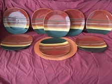 Home Trends Bazaar Red Dinner Plate 8402624