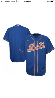 THROW BACKS replicaフットボールシャツ New York Mets Nike Royal Alternate Blank Replica Jersey Youth Size