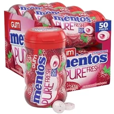 MENTOS GUM 6CT STRAWBERRY 5 (Pack Of 6)
