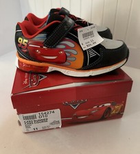 NEW Disney Pixar Cars Lightning McQueen with Lights Toddler Sneakers, Size 11