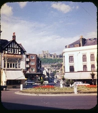 Dover Kent England Market Square - Stereo Realist slide Kodachrome #793